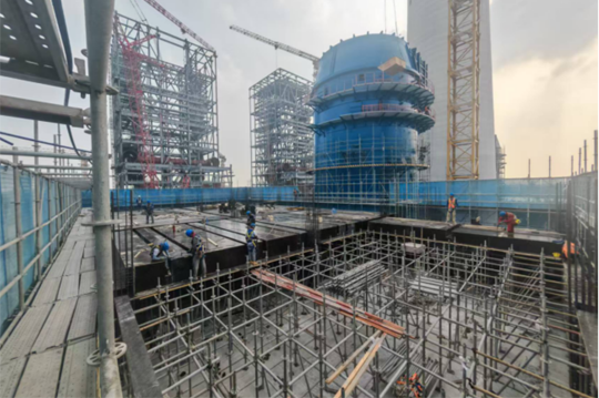 江阴苏龙2×66万千瓦四期扩建项目脱硫系统安装工程全速推进